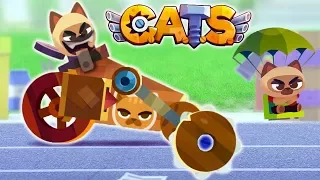 IMPROVISED BATTLE CARS Videos for children about the battle of CATS in CATS: Crash Arena Turbo Stars