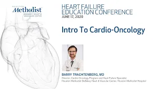 Intro to Cardio-Oncology (Barry Trachtenberg, MD) June 17, 2020