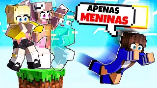 INVISÍVEL apenas UM BLOCO só DE MENINAS no Minecraft