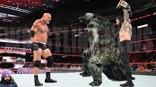 Goldberg vs Roman Reigns Goldzilla Handicap Match