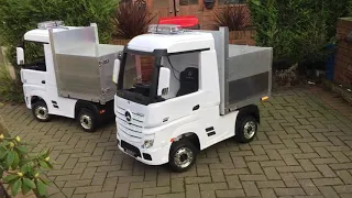 Mercedes actros ride on 24v ride on lorry conversion hand made