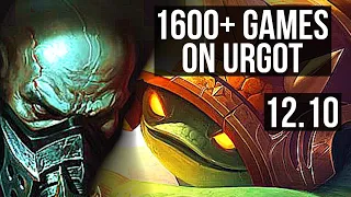 URGOT vs RAMMUS (TOP) | 1600+ games, 12/3/12, 1.2M mastery | KR Diamond | 12.10