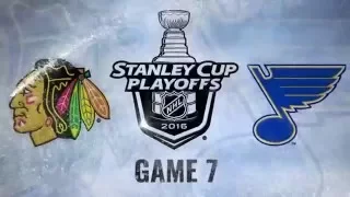 St. Louis Blues vs Chicago Blackhawks Game #7 2016