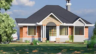 Low Budget Simple Modern 3 Bedroom House plan in Kenya-by ArcHabitive Construction (AHC) HouseDesign