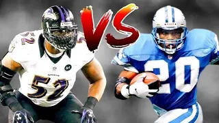 Barry Sanders vs Ray Lewis (1998) | RB vs LB Matchup