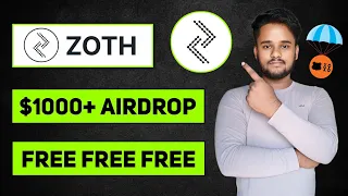 ZOTH - Confirm Free Airdrop Full Guide in Hindi || Get Upto $1000 Free Airdrop