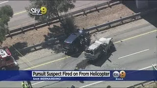 Suspect Dies After Deputy Opens Fire From Helicopter Along 215 Freeway