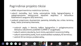 DVITO projekto virtualus mokslinis seminaras „Kibernetinis saugumas ir terminija“