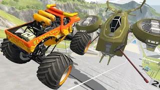 Incredible Cars Long Jumps & Crashes #21 - Random Vehicles Destruction in Ramp [BEAMNG DRIVE MODS]