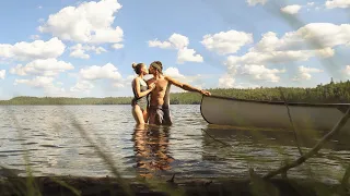 ESCAPE TO PARADISE: 5 Day Backcountry Canoe Trip - TURQUOISE lake in Canada! Fish Sanctuary & Moose