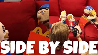 SML Movie: Jeffy's Hit And Run! Behind the Scenes and Original Video! | Side by Side! PART 2!