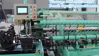 Full automatic double wire chain link fence machine factory