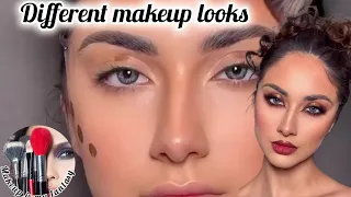 Different makeup looks #🤩😇😍#different makeup tutorial
