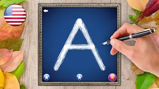 Learn to write Uppercase Letters A to Z - English Alphabet | Letter School Games