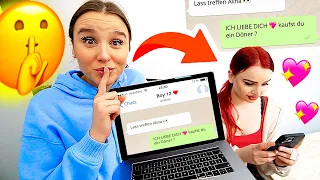 Schwester HEIMLICH beobachten 😳❤️‍🔥 durch iPhone ! (Sorry Egg) - Celina