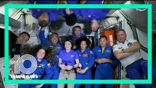 NASA's SpaceX Dragon Crew-5 Crew delivers welcoming remarks aboard the ISS