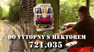 Do výtopny Zlíchov s Hektorem 721.035 Prokopským údolím