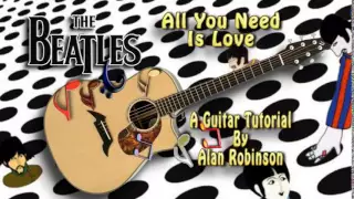 All You Need Is Love - The Beatles - Acoustic Guitar Lesson (easy-ish)