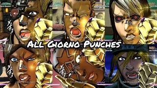 Giorno's Punch On All Characters-JoJo's Bizarre Adventure All Star Battle R  (All DLC Included)