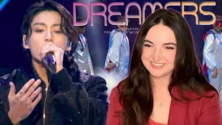 Jungkook 'Dreamers' Live World Cup Opening Ceremony | Reaction (ft. my Mom)! ⚽️🫶🏼✨