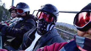 First Time Snowboarding Down Big Bear Mountain