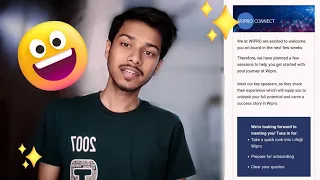 Wipro Connect session finally ✨ | Onboarding Update Mail ? Elite phase 1 and 2 | SIM , WILP