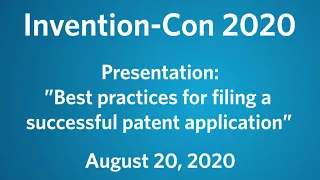 Best practices for filing a successful patent application