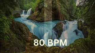 Metronome 80 BPM & Brown Noise - ADHD Focus (River)