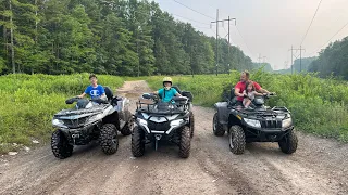 My dad and I found a new mudding place where we decided to come mud in on our quads!!