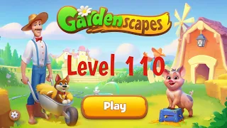Gardenscapes Level 110 Hard Level