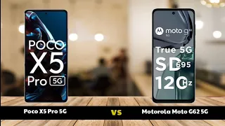 Poco X5 Pro 5G vs Motorola Moto G62 5G - Full Comparison 2023📱