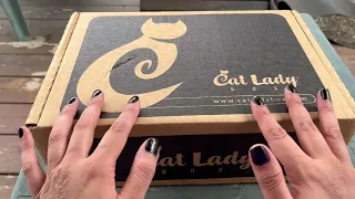 ASMR Unboxing | Cat Lady Box ~ crinkly tapping whisper