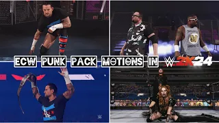 ECW Punk Pack Entrances, Title Motions, Updated Motions and Victory scenes in WWE 2K24 w/Music