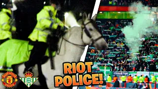 RIOT Police & HORSES Called In Against Real Betis!