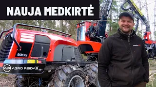 Naujos medkirtės KOMATSU 931xc pirma diena miške  || AGRO REIDAS #82