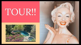 TOUR OF MY GARDEN AT MARILYN MONROE'S HOUSE!