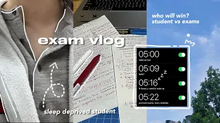 HECTIC EXAM study vlog🍒🎞️ intense cramming, competition results reaction, water show, exercise