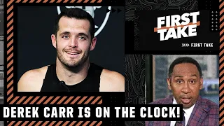 Derek Carr is on the clock! ⏳ - Stephen A. puts pressure on the Raiders QB | First Take