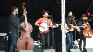 The Avett Brothers live - Denouncing November Blue - for Danish radio at Tønder Festival 2013-08-24