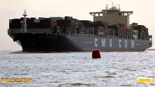 CMA CGM Amazon - Sharp Turn!