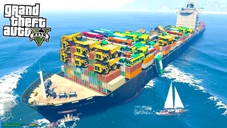 IS IT POSSIBLE TO SINK THIS GIANT SHIP?! (GTA 5 Mods)