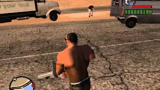 gta san огнемет тащет