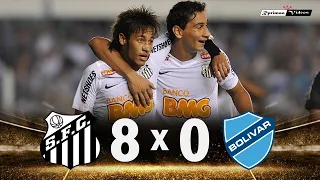 Santos 8 x 0 Bolivar (Neymar's show) ● 2012 Libertadores Extended Highlights & Goals HD