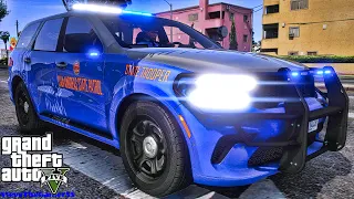 Playing GTA 5 As A POLICE OFFICER Highway Patrol|| GSP|| GTA 5 Lspdfr Mod| 4K