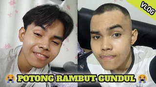 POTONG RAMBUT GUNDUL😭 | VLOG