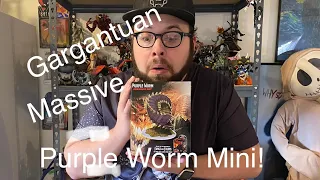 Dungeons and Dragons Purple Worm Icons of the realms Premium Miniature- Wizkids