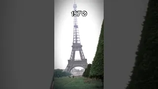 EIFFEL TOWER over the years 🇫🇷 (1887 to 2023) #shorts #viral #geography #history