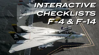 Interactive Checklists in DCS F-4 and F-14 Campaigns