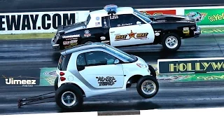 SMART CAR RACES COP CAR! NU BIG THING! BEAT THE HEAT! RT66!