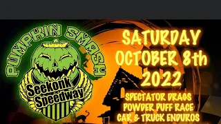 Seekonk Speedway Pumpkin Smash figure 8 oct 2022